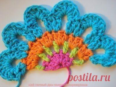 Веселые шторы крючком