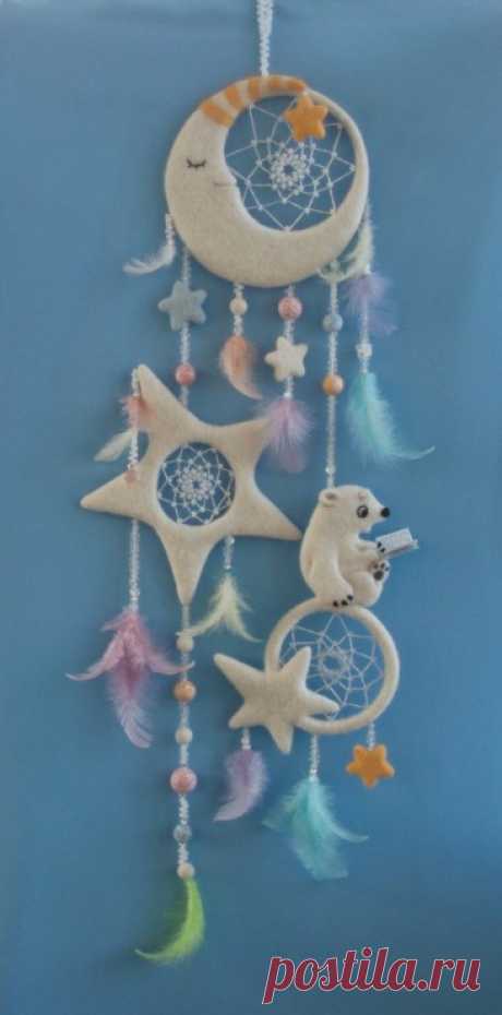 Gallery.ru / Ловец снов для ребенка " Лунный медведь" - Наш конкурс-11! (работы разных мастеров) - fre-zia