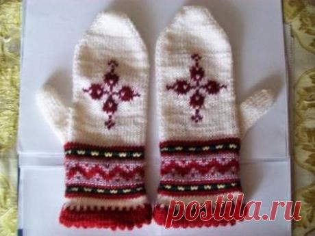 tru-knitting: Варежки на двух спицах без швов