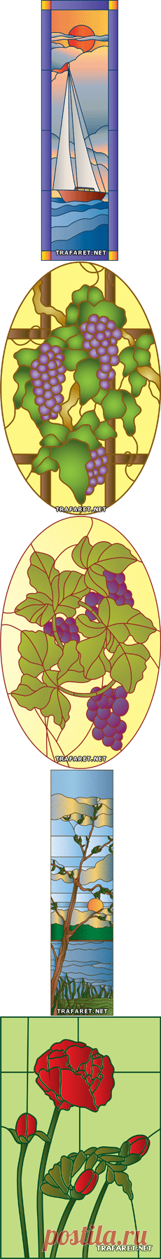 Витражные трафареты + 152