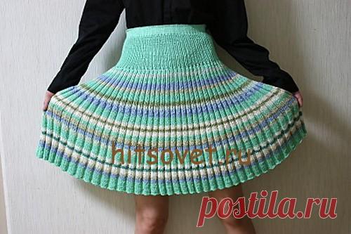 Юбка плиссе спицами - Хитсовет