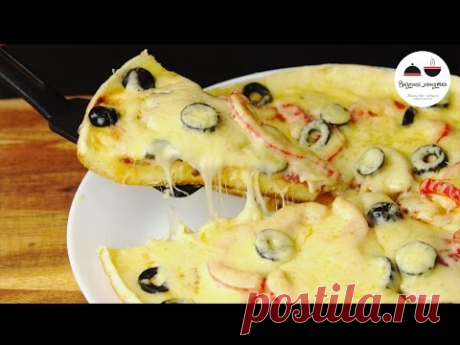ПИЦЦА НА СКОВОРОДЕ  Быстрый рецепт вкусной пиццы  Pizza in a Pan