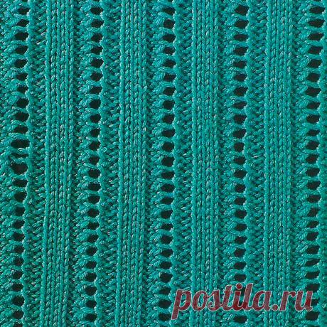 Узор № 145 - узкая узорная полоска. Схему вязания и условные обозначения вы сможете увидеть на сайте.