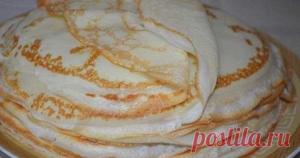 Блинчики на молоке