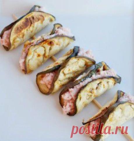 Вкусные рецепты. Современная кулинария: Рулетики из баклажанов и ветчины. Одна идея - два варианта вкусной закуски