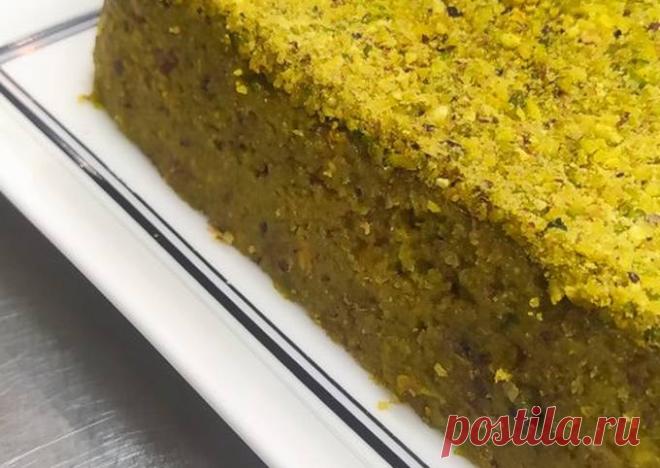 Фисташковая халва - пошаговый рецепт с фото. Автор рецепта Анвар Байтеряков . - Cookpad