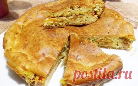 Заливной капустный пирог "Мгновенье" - рецепт с фото пошагово