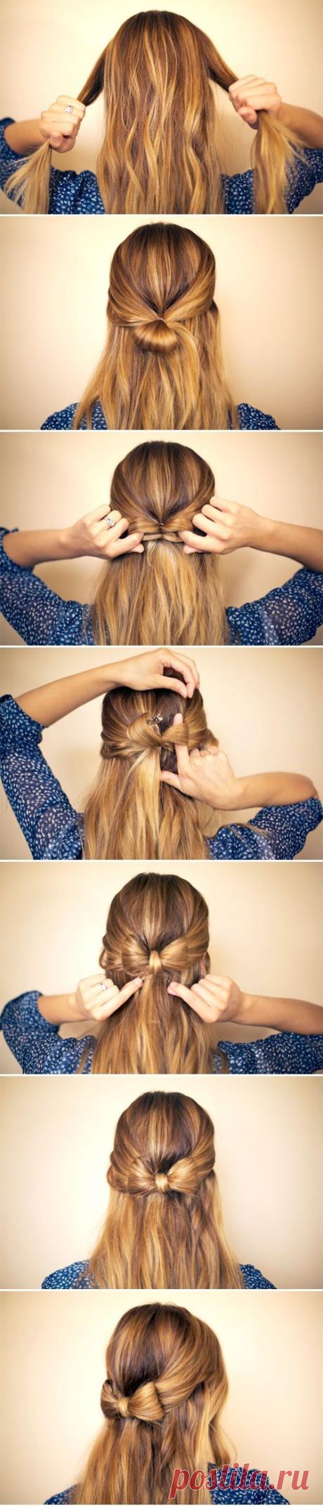 (1) Быстрые прически | СПЛЕТНИК | Hair | Волосы, Причёска Half Up и Бигуди