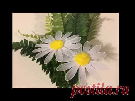 How to make a nylon stocking flowers - Dasy