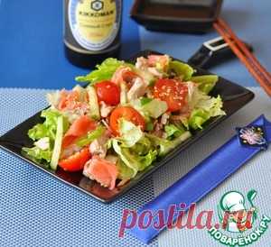 Японский салат с курицей и имбирем - кулинарный рецепт