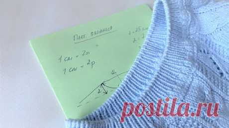 Как рассчитать горловину? 3 минуты и никаких сложных формул | Мила Кудрявцева Все о вязании и рукоделии | Дзен