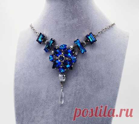 Создаем роскошное колье с кристаллами Swarovski