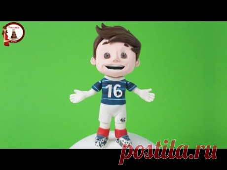 Football Player out of fondant- Calciatore in pasta di zucchero