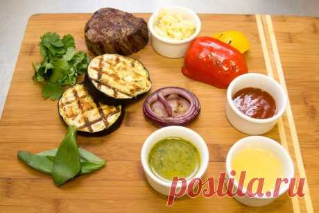 Гриль-салат из печеных овощей с говядиной — Вкусные рецепты