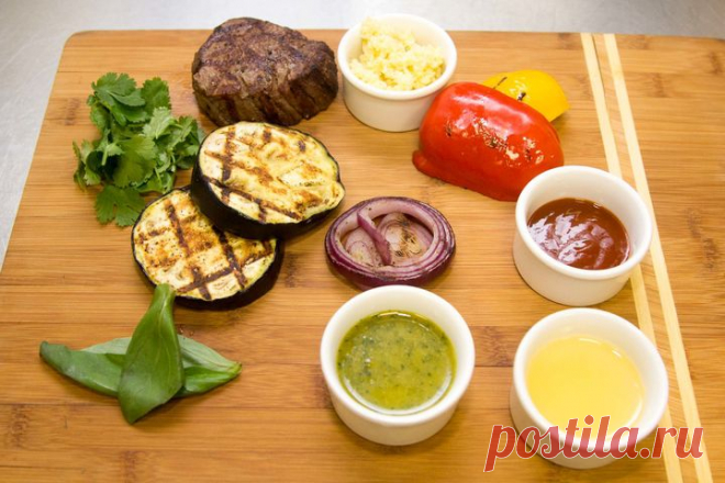 Гриль-салат из печеных овощей с говядиной — Вкусные рецепты