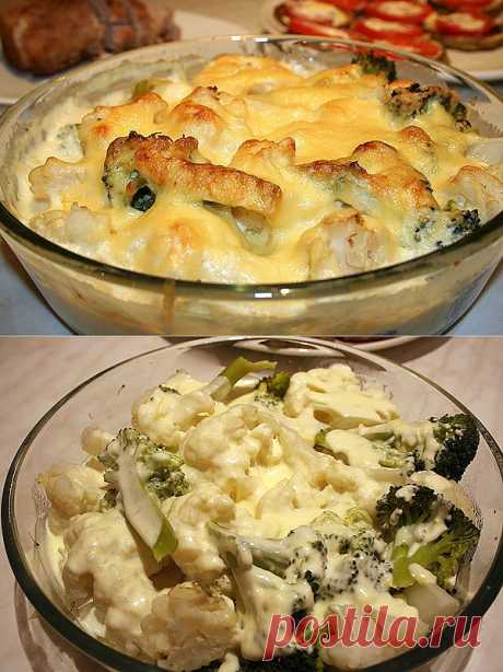 Вкусная и нежная капуста под молочным соусом может стать хорошим дополнением к мясу или рыбе.