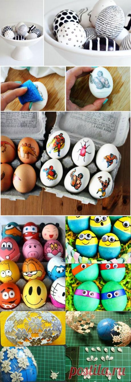 Необычные варианты украшения пасхальных яиц - Рукоделие