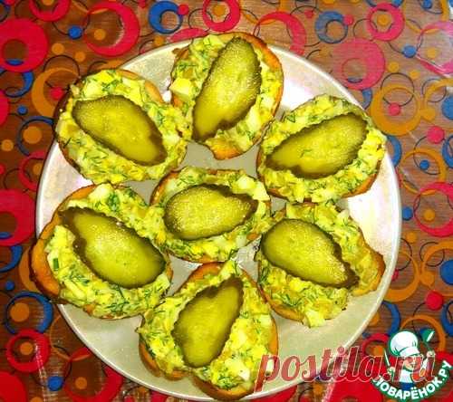 Закусочные бутерброды с луком и яйцом – кулинарный рецепт