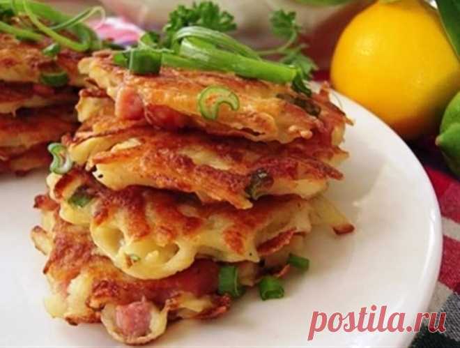 Оладьи с беконом и сыром | Я- Милочка