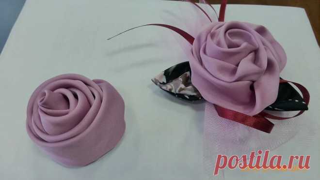 Роза из ткани — BurdaStyle.ru