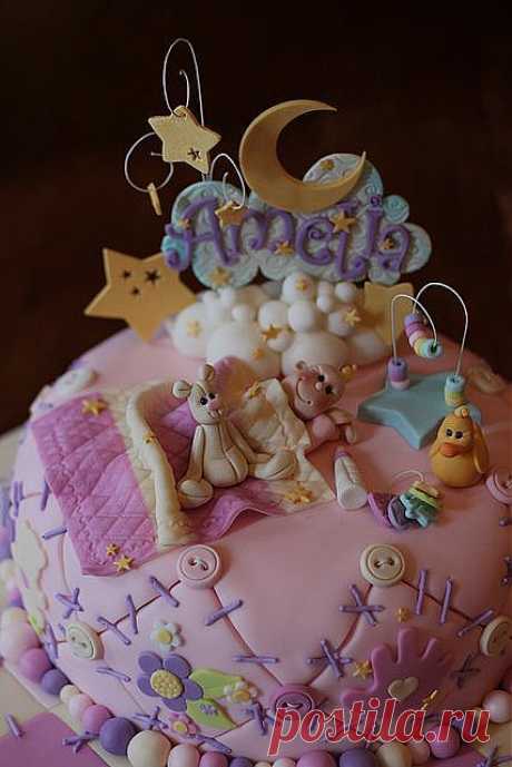 Quilted baby shower cake | Cake