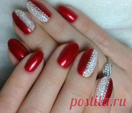 Модный маникюр красного цвета - Будь в курсе