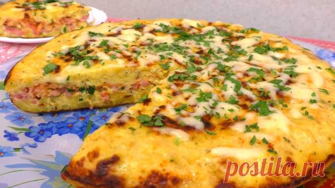 Вкуснее жареной картошки, традиционная испанская тортилья с начинкой.