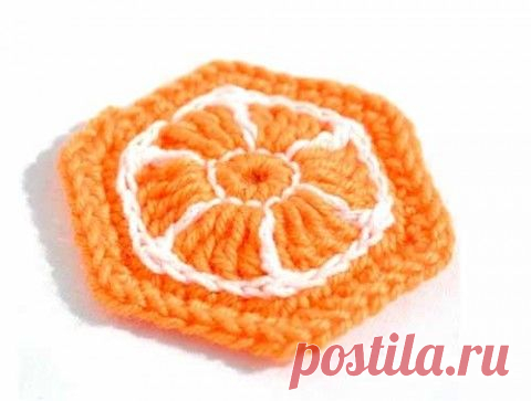 Шестиугольный мотив "Апельсинчик" | Искусница