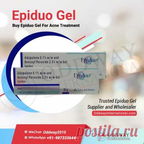 Если вы хотите заказать гель Epiduo по самой низкой цене, вы можете легко оформить заказ в Oddway International. Мы - оптовый торговец, экспортер и поставщик геля эпидуо. Вы также можете связаться с нами по электронной почте sales@oddwayinternational.com или позвонить по телефону +919873336444.