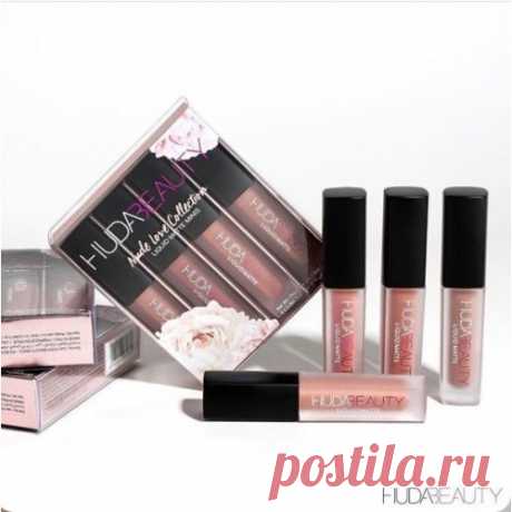 Матовый блеск для губ HUDA BEAUTY LIQUID MATTE MINIS Nude Love Collection