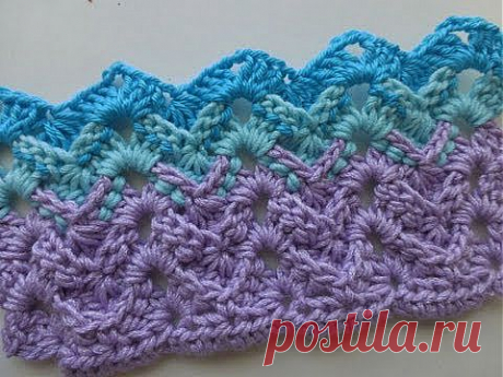 Crochet with eliZZZa * Crochet Stitch &quot;ZigZag with Profile&quot; * Chevron Stitch - YouTube