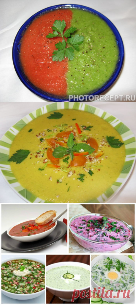 Холодные супы - вкусные рецепты для жаркого сезона