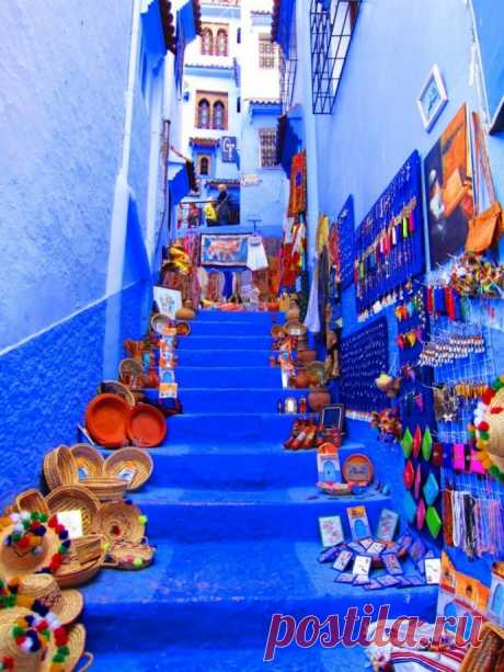 Голубой город Шефшауен (Chefchaouen) в Марокко