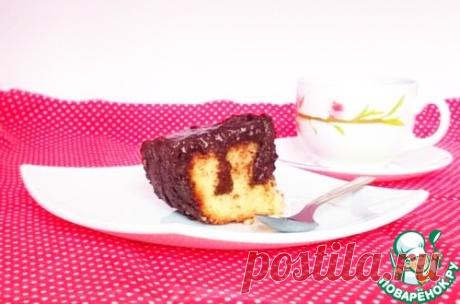 Дырявый пирог с шоколадной заливкой - кулинарный рецепт