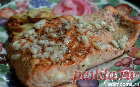 Стейк семги на вермут-маринаде в аэрогриле | Кулинарные рецепты от «Едим дома!»