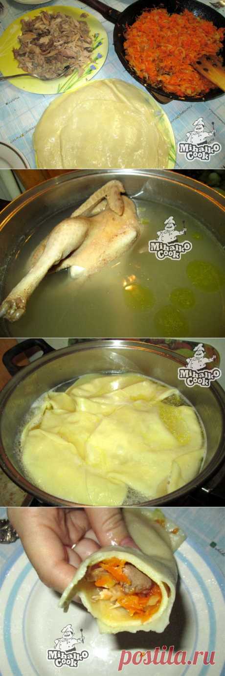 Бешбармак из курицы - Простые рецепты