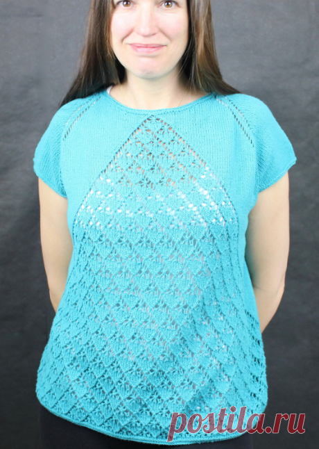 Летний топ с ажурным узором | ДОМОСЕДКА