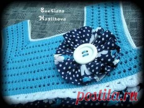 Детские платья вязаные крючком