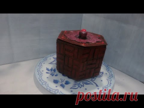 Шкатулка из картона своими руками