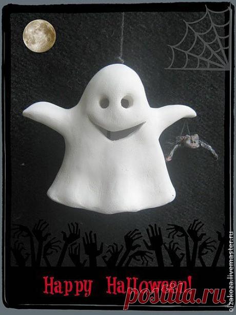 А вы верите в привидения? - белый,колокольчики,привидения,фигурки привидений