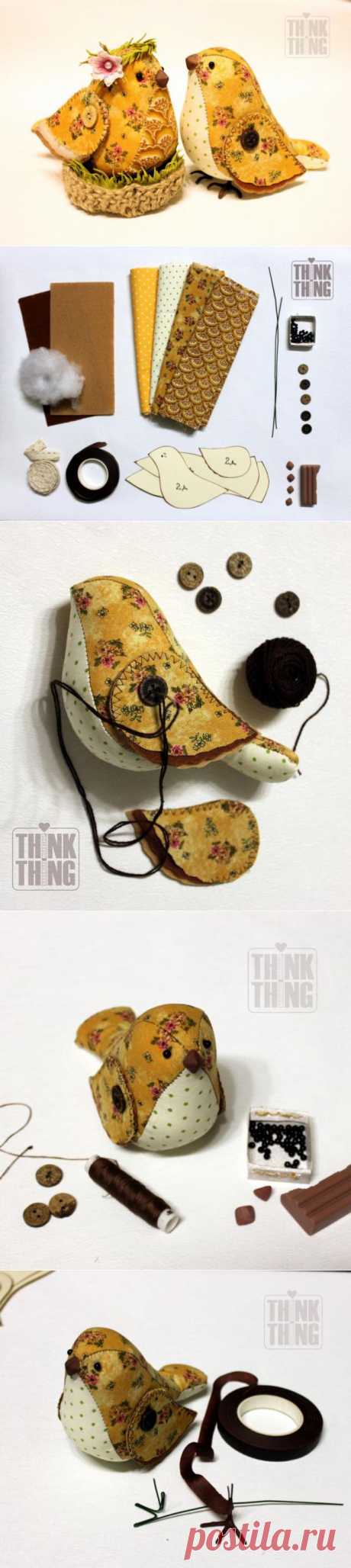 Как сделать сувенир &quot;Весенние птички&quot;.