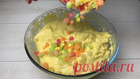 Нежный пасхальный кулич на сливках