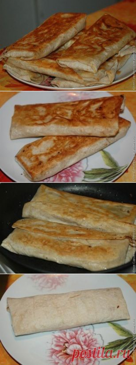 Лаваш с мясным фаршем и овощами