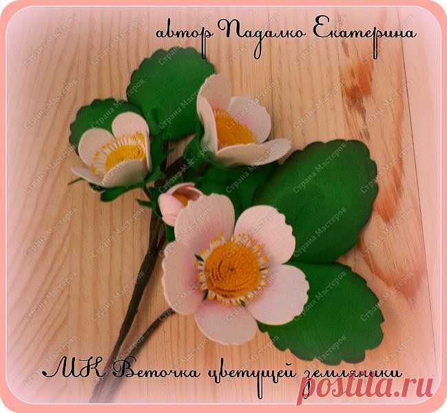 МК " Веточка цветущей земляники" | Страна Мастеров