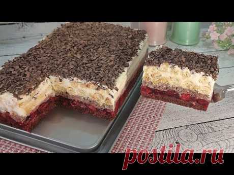 Незабываемо вкусный торт Зимний ШВАРЦВАЛЬД! На Праздник! Бюджетно и просто! Без желатина!