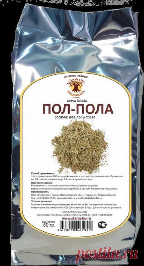 Пол-пола – хирург без скальпеля

Без преувеличения можно сказать: пол-пола спо­собна заменить целую 
аптеку. Эта трава является мощ­ным стимулятором солевого обмена в 
организме. Ле­чит и подагру, и полиартрит. Как солевыводящее сред­ство 
применяется при пиелонефрите, мочекаменной болезни, циститах. 
Способствует снятию воспалитель­ного процесса мочевыводящих путей и 
мочевого пузы­ря, в придатках, в почечных лоханках (пиелит), проста­те 
(простатит). Отвар пол-полы являе...