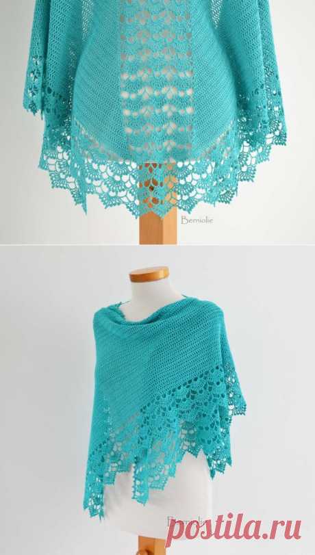 SPRING Crochet shawl pattern pdf от BernioliesDesigns на Etsy