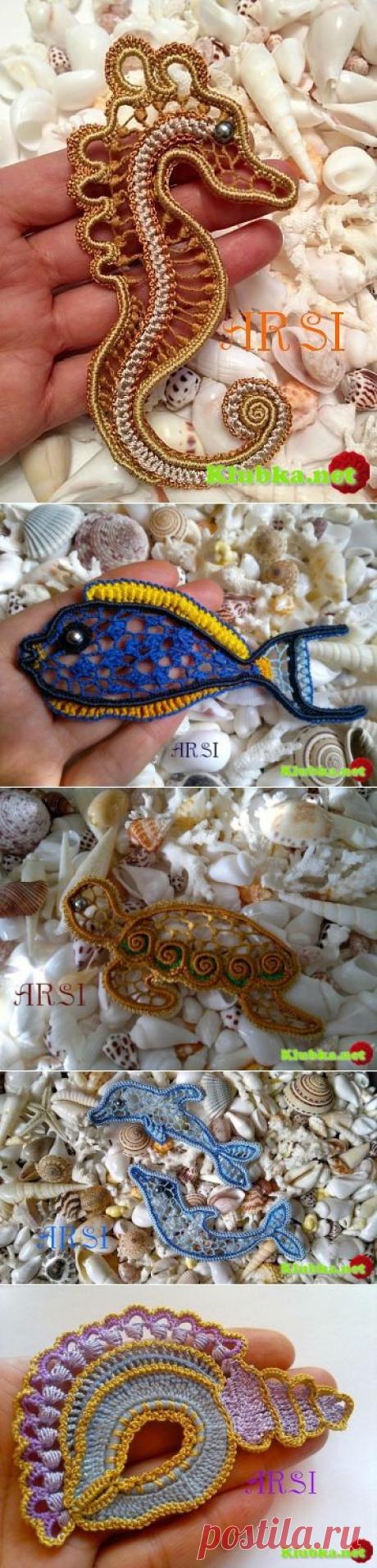 Морские обитатели крючком / Вязание крючком