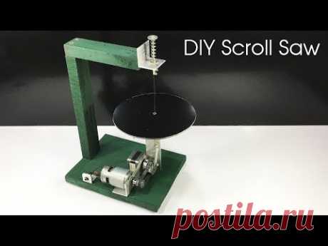 How to make SCROLL SAW machine at home
