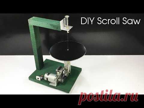 How to make SCROLL SAW machine at home